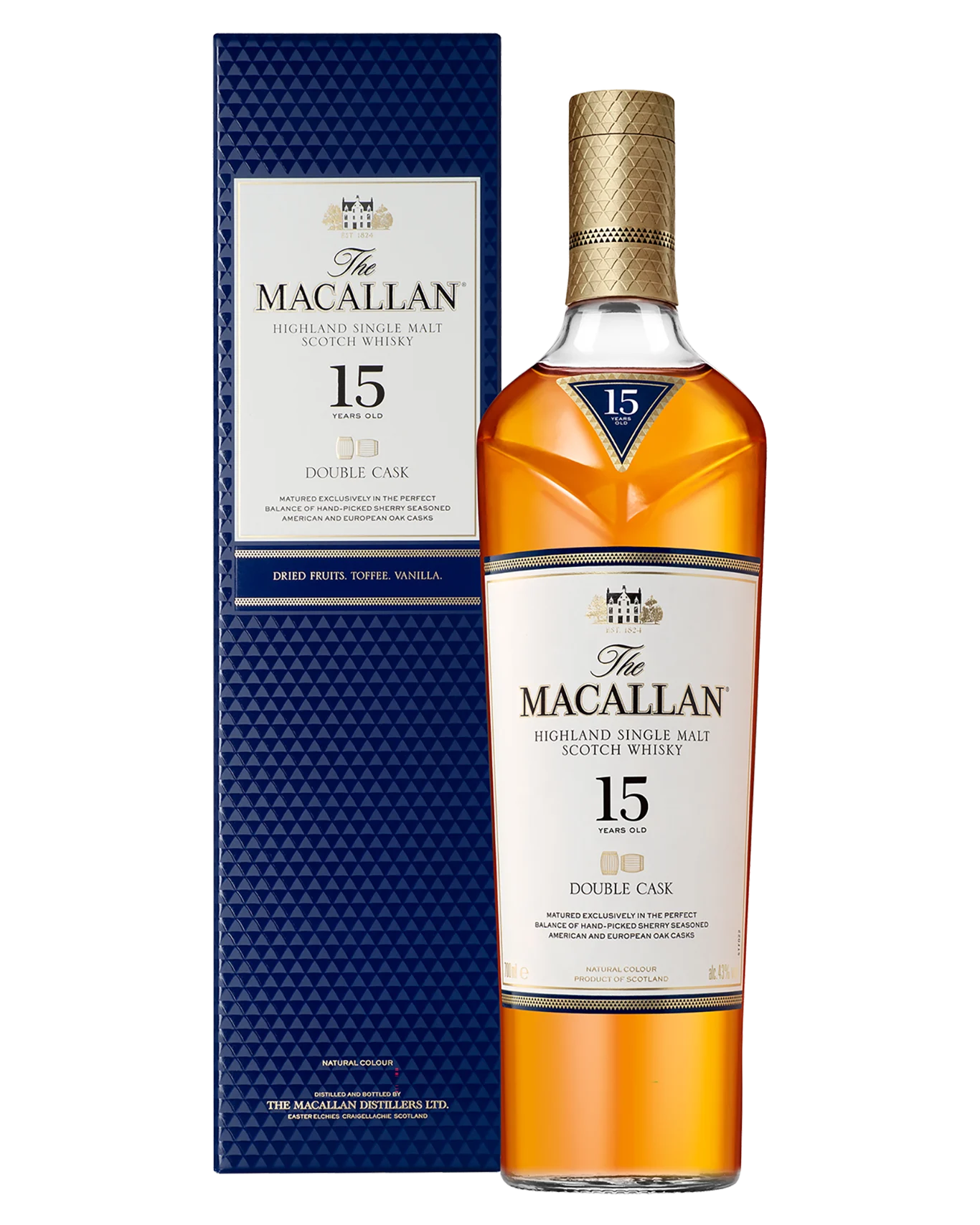 The Macallan Double Cask 15 Years Old Single Malt Scotch Whisky 700mL