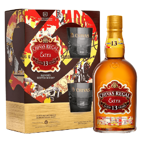 CHIVAS REGAL EXTRA + 2 GLASS GIFT BOX