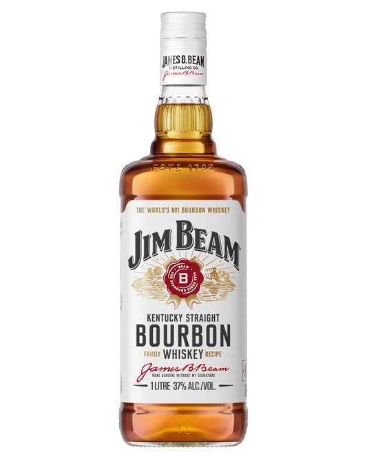 Jim Beam White Label Kentucky Straight Bourbon Whiskey 700mL / 1L / 1.125L
