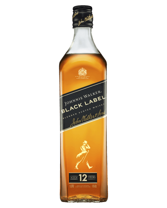Johnnie Walker Black Label 12 Year Old Blended Scotch Whisky 700mL/1L