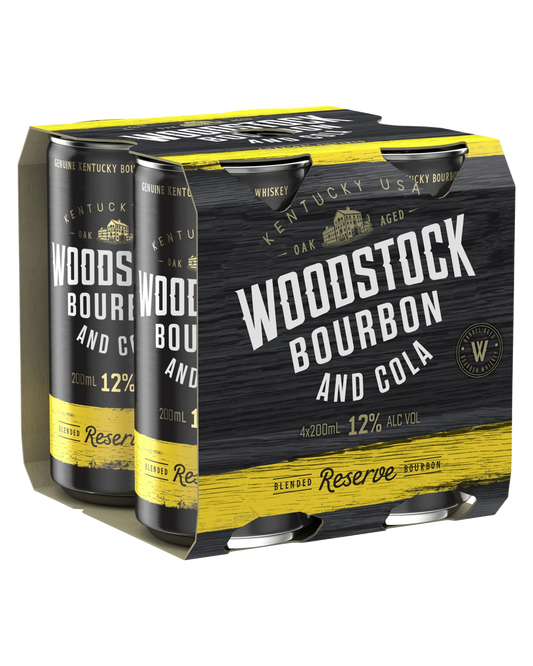 Woodstock Bourbon & Cola 12% Cans 200mL