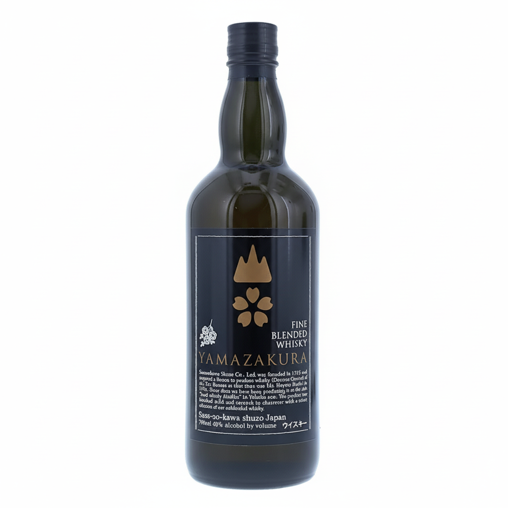 Yamazakura Fine Blended Whisky 700mL bottle on white background