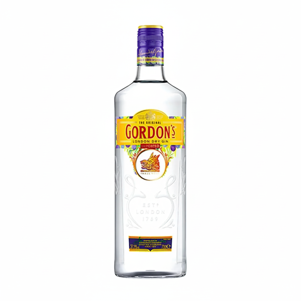 Gordon's Original London Dry Gin 700mL bottle on white background