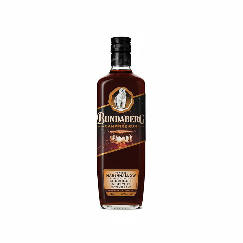 Bundaberg Campfire Rum 700mL on white background