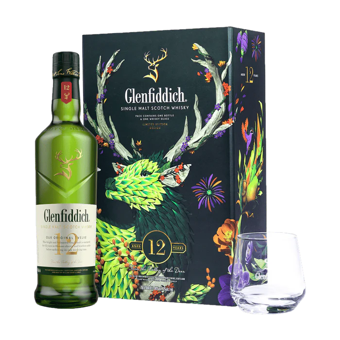 Glenfiddich 12 Year Old Single Malt Scotch Limited Edition Gift Pack 700ml