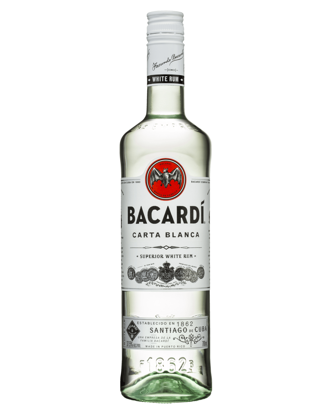 Bacardi Carta Blanca Rum 700mL/1L