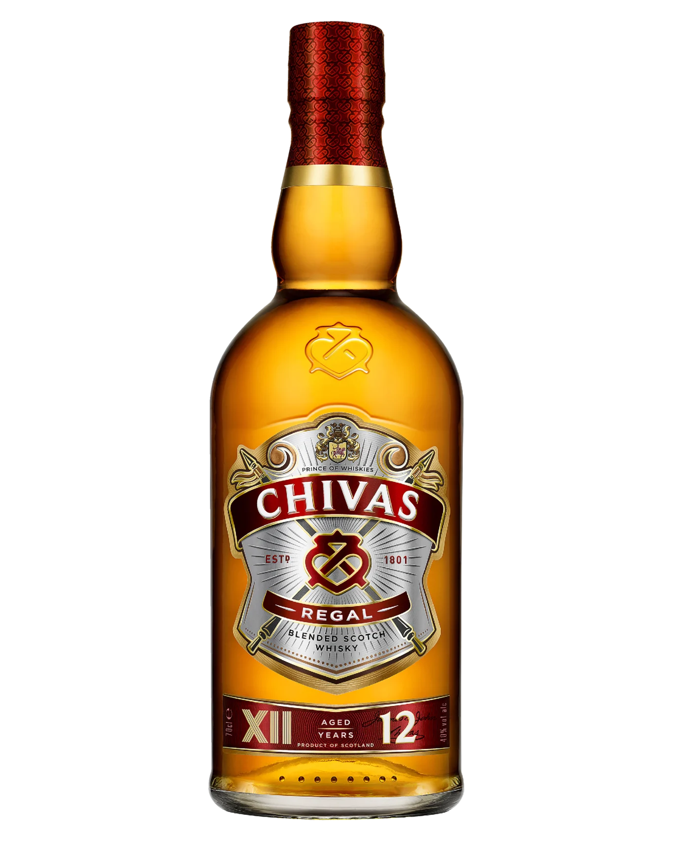 Chivas Regal 12 Year Old Blended Scotch Whisky 700mL/1L