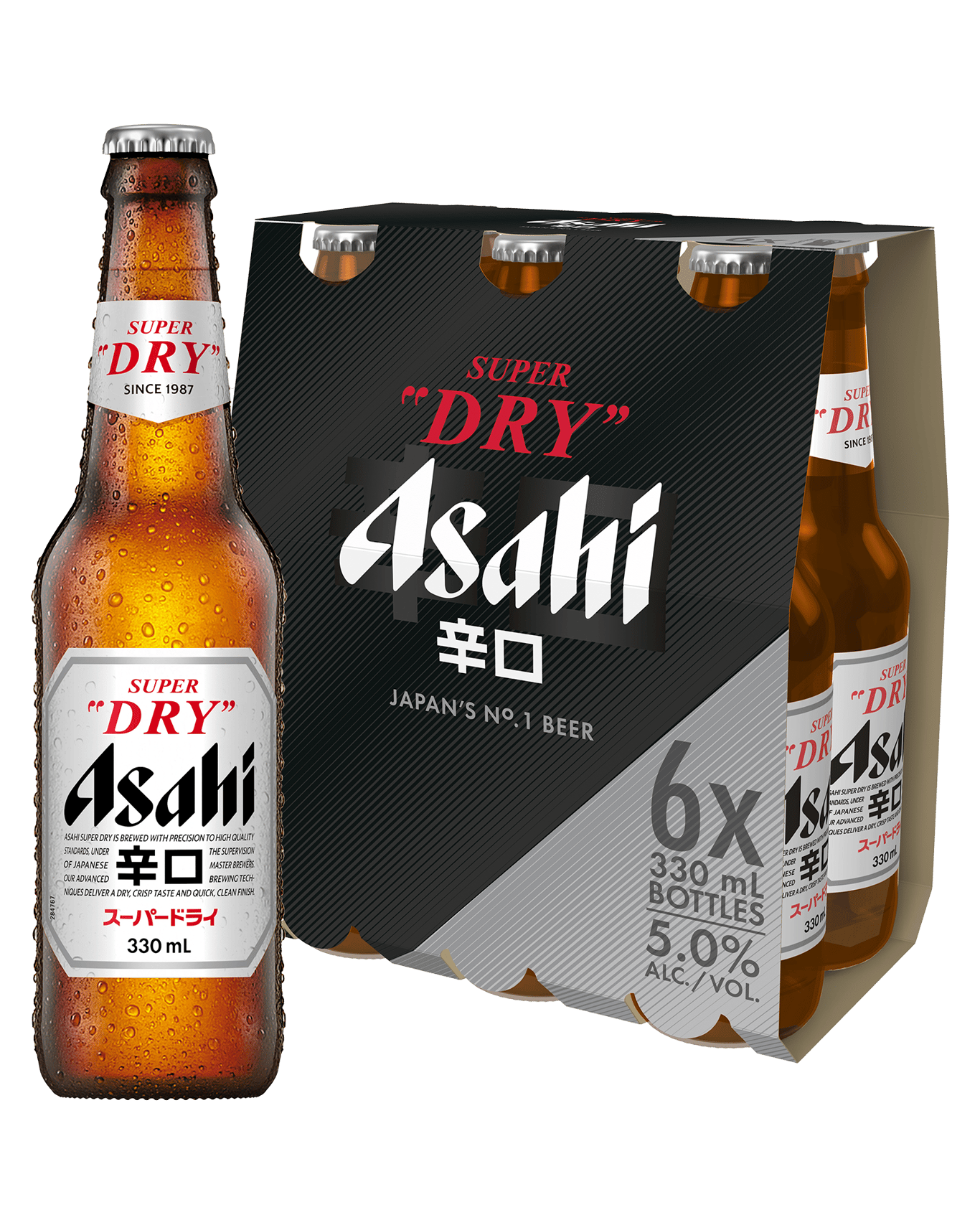 Asahi Super Dry Bottles 330mL