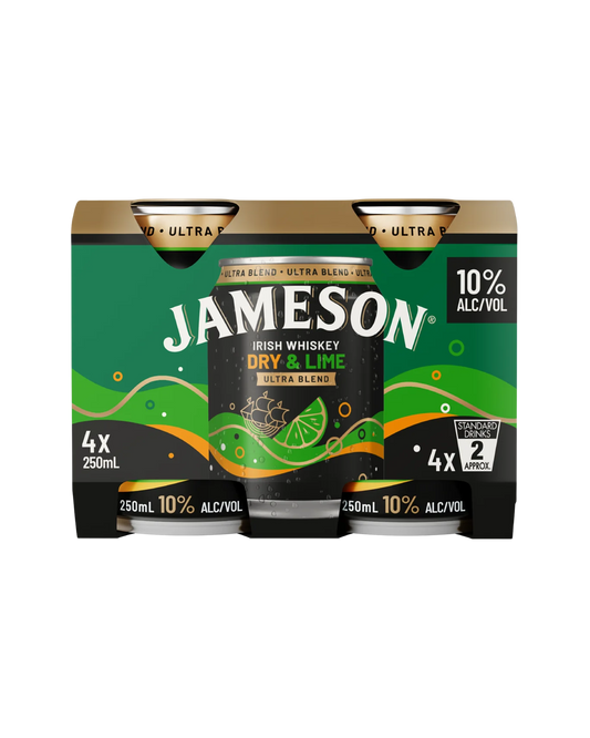 Jameson Dry & Lime Ultra Blend Can 250mL