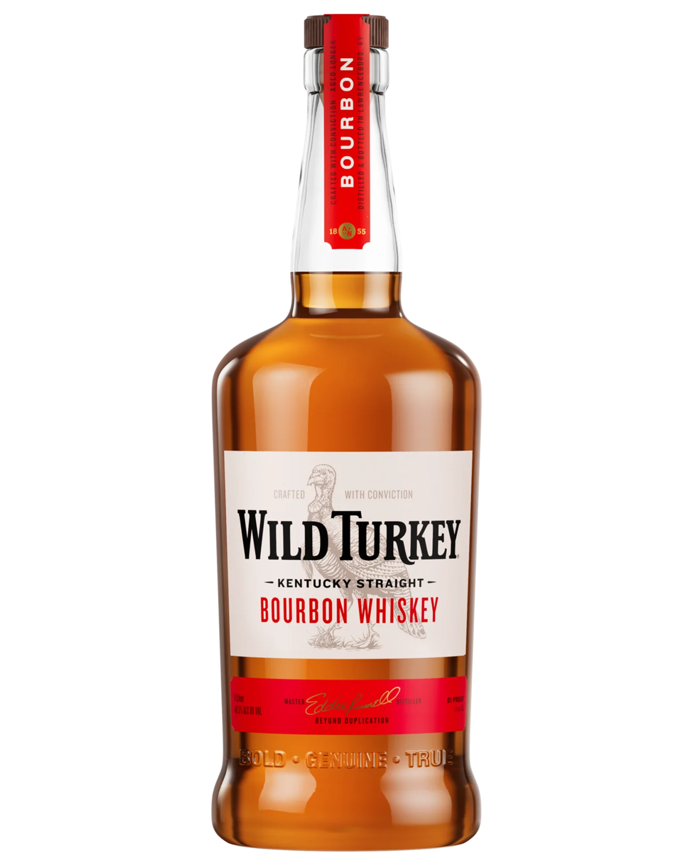 Wild Turkey Kentucky Straight Bourbon Whiskey 81 Proof 700mL/1L