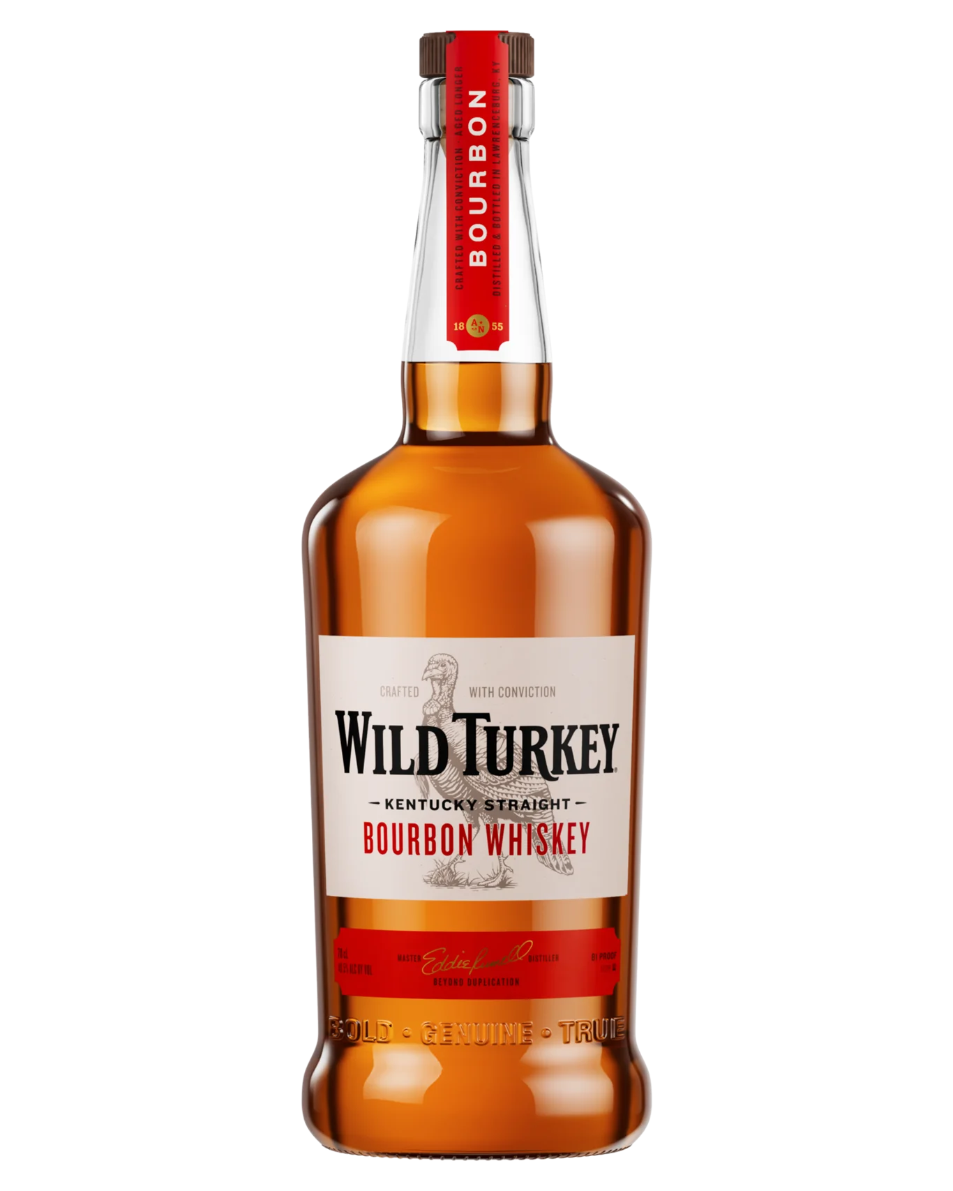 Wild Turkey Kentucky Straight Bourbon Whiskey 81 Proof 700mL/1L