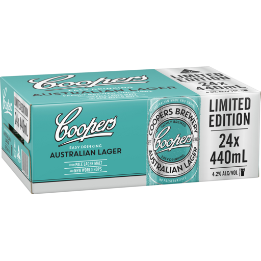Coopers Australian Lager Limited Edition Cans 440ml