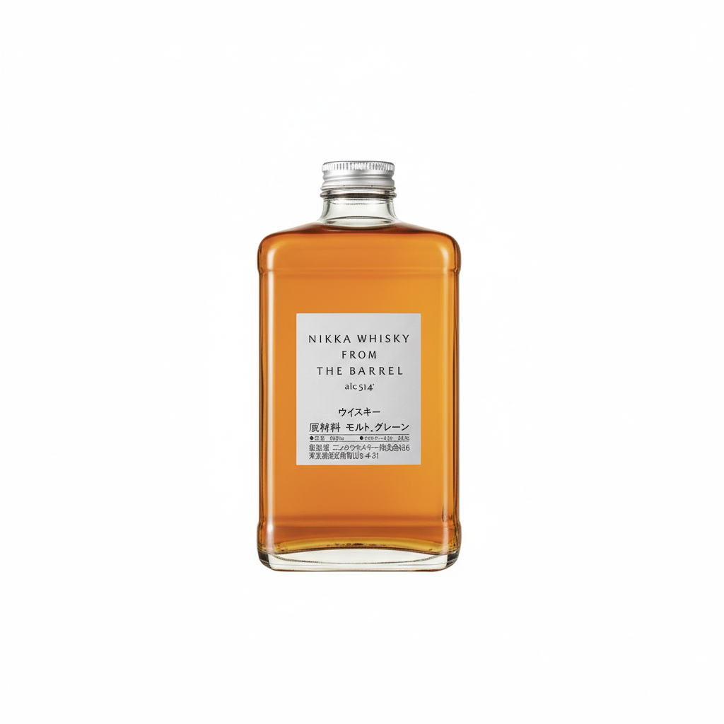 Nikka Whisky From The Barrel 500mL bottle on white background
