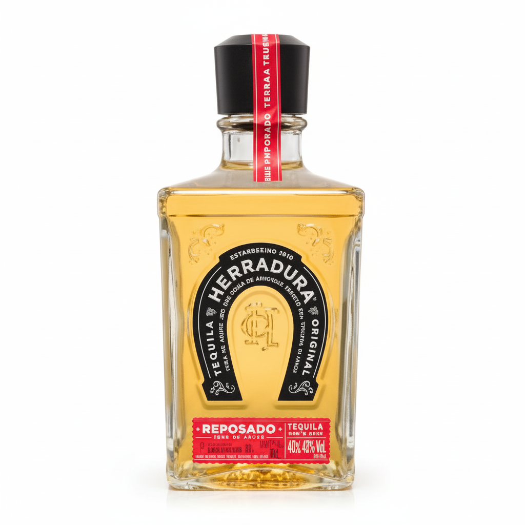 Herradura Reposado Tequila 700mL bottle on white background
