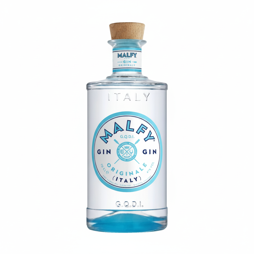 Malfy Gin Originale 700mL bottle on white background