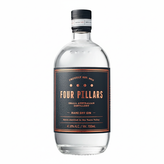 Four Pillars Rare Dry Gin 700mL bottle on white background