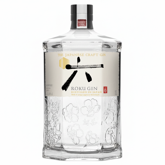 Roku Japanese Craft Gin 700mL bottle on white background