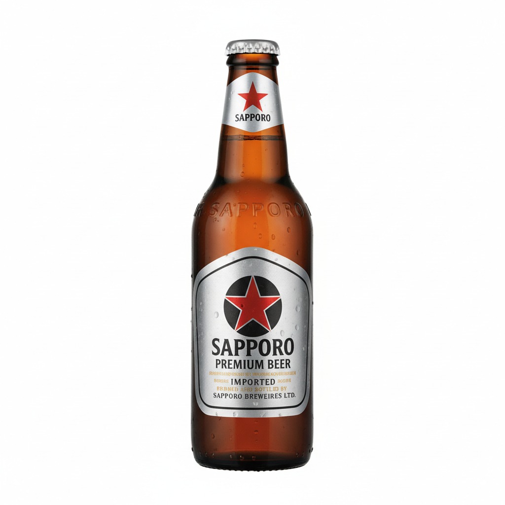 Sapporo Premium Beer 330mL bottle