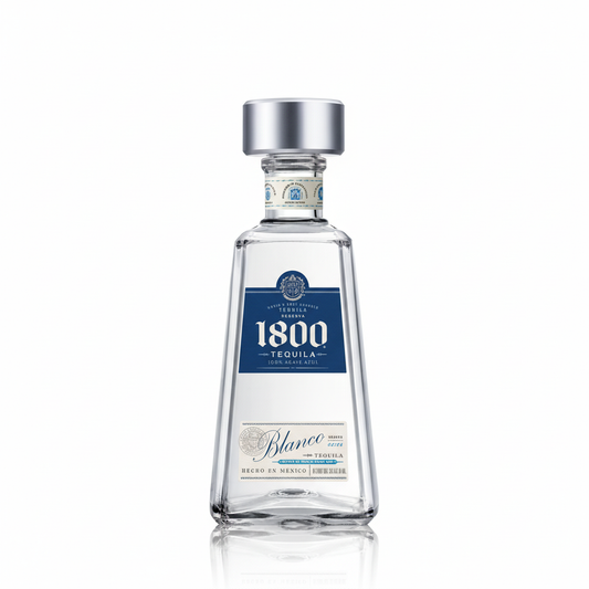 1800 Silver Blanco Tequila 700mL bottle on white background