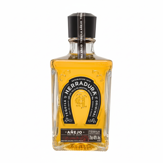 Herradura Añejo Tequila 700mL bottle on white background
