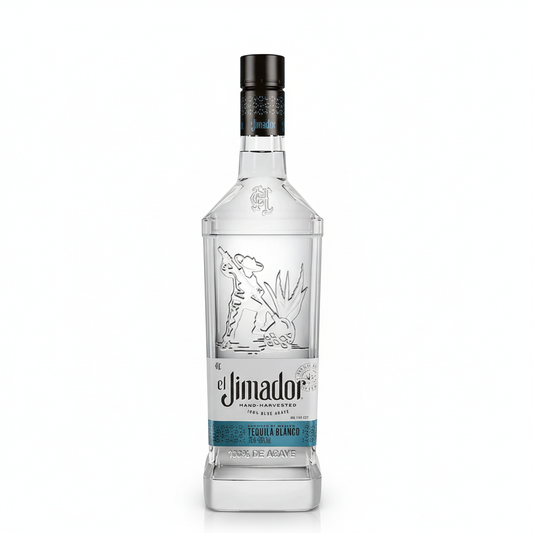 El Jimador Blanco Tequila 700mL bottle on white background