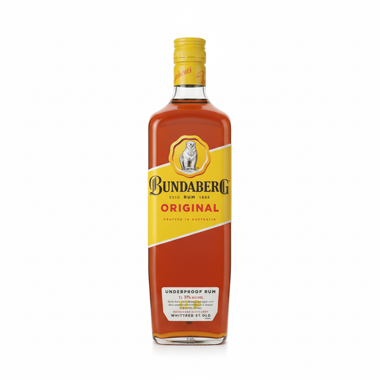 Bundaberg Original Rum 1L on white background