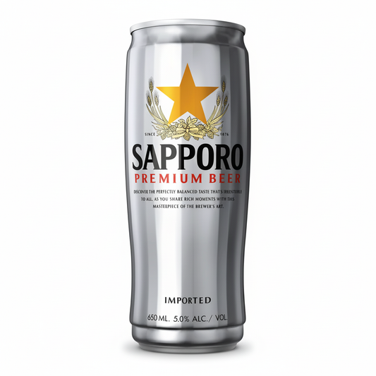 Sapporo Premium Beer 650ml can