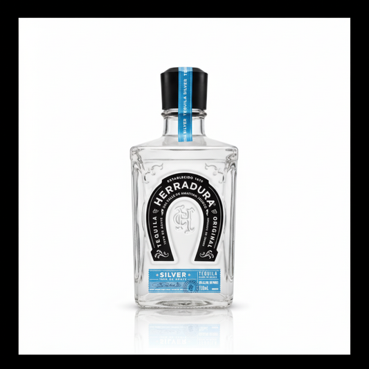 Herradura Silver Blanco Tequila 700mL bottle on white background