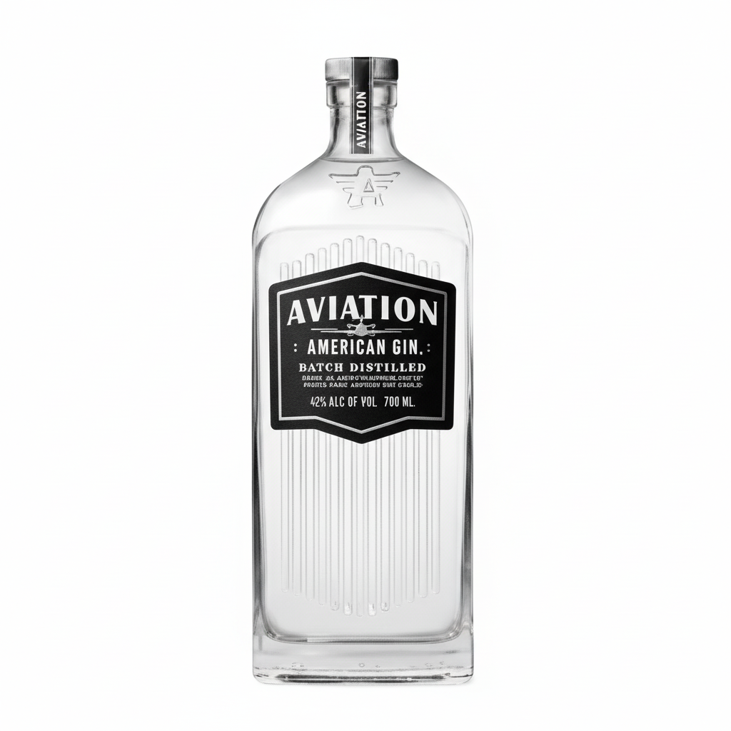 Aviation American Gin 700mL bottle on white background