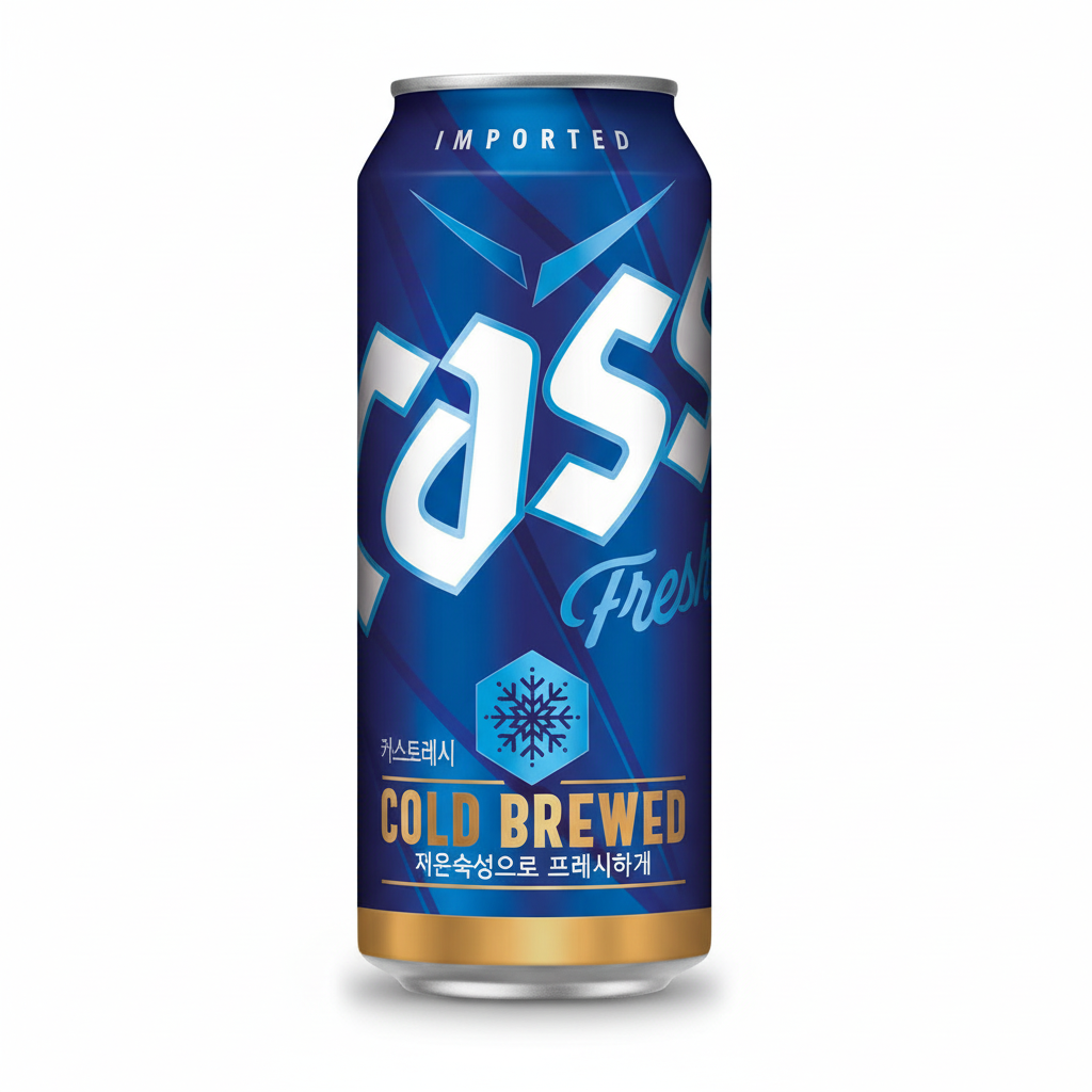 Cass Fresh Korean Lager 500ml can