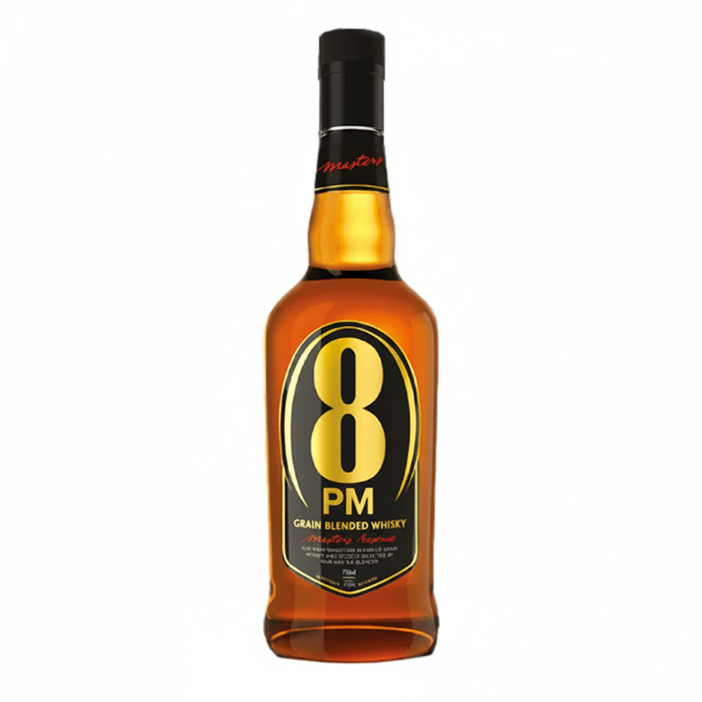 8PM Masters Reserve Premium Grain Blended Whisky 700mL on white background