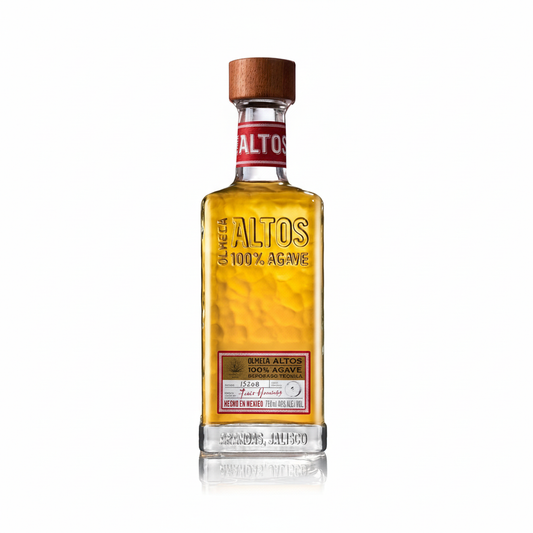Olmeca Altos Reposado Tequila 700mL bottle on white background