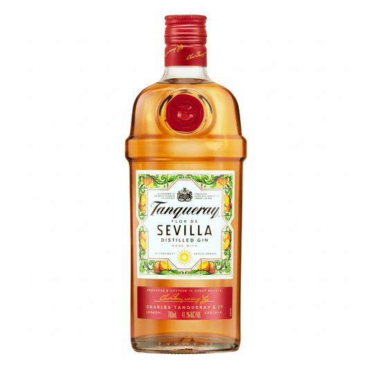 Tanqueray Flor de Sevilla Distilled Gin 700mL bottle on white background